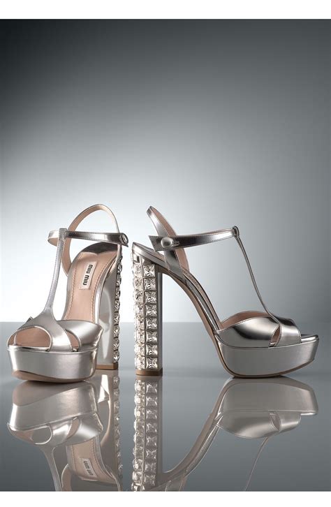 miu miu crystal heel wedding shoes